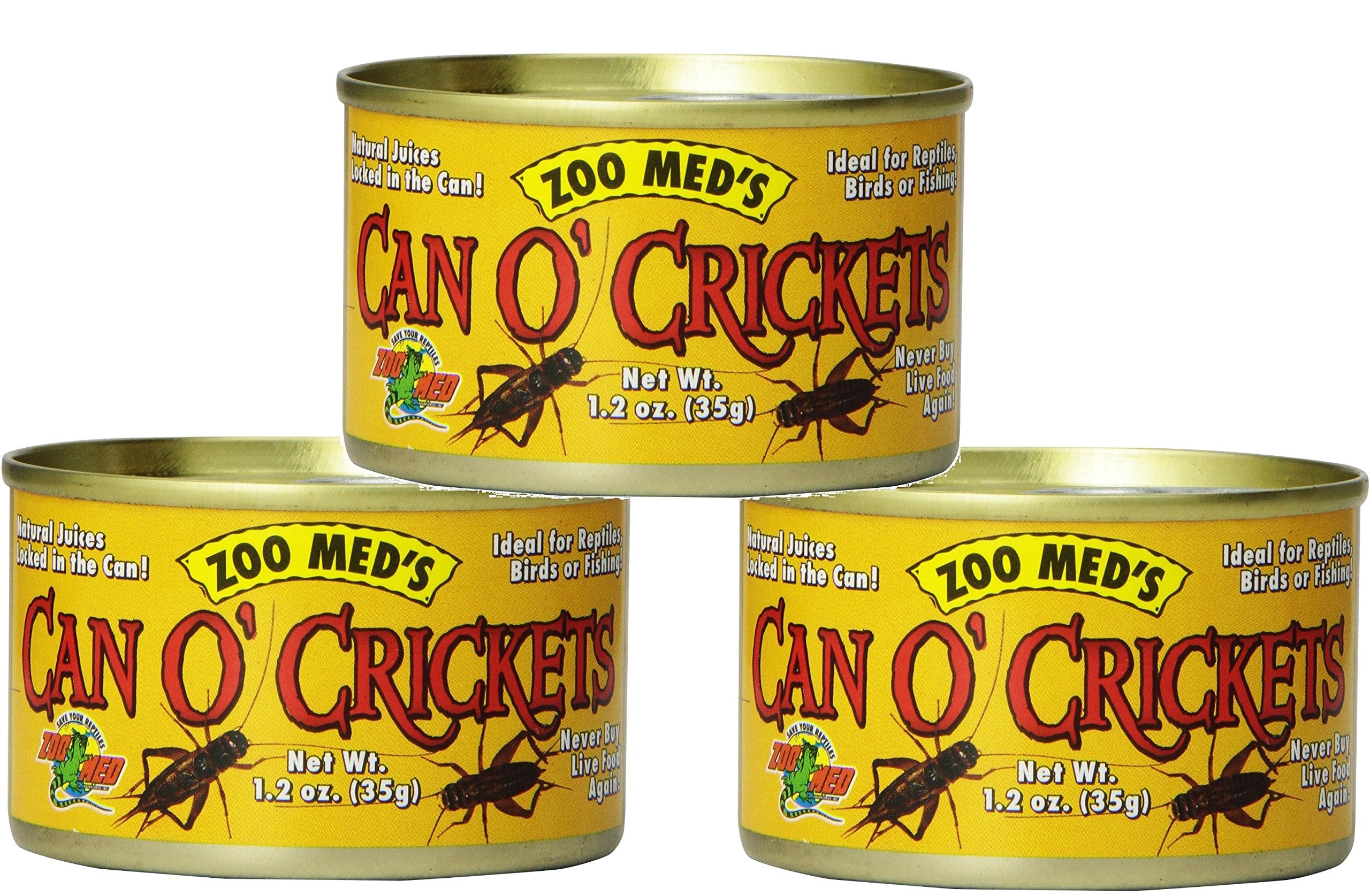 Zoo Med Laboratories Can O' Grasshoppers Canned Bird and Reptile Food - Extra Large - 1.2 Oz  