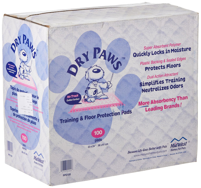 Midwest Dry Paws Absorbent and Quilted Floor and Training Dog Pads - 7 Pack - L:23" X W...