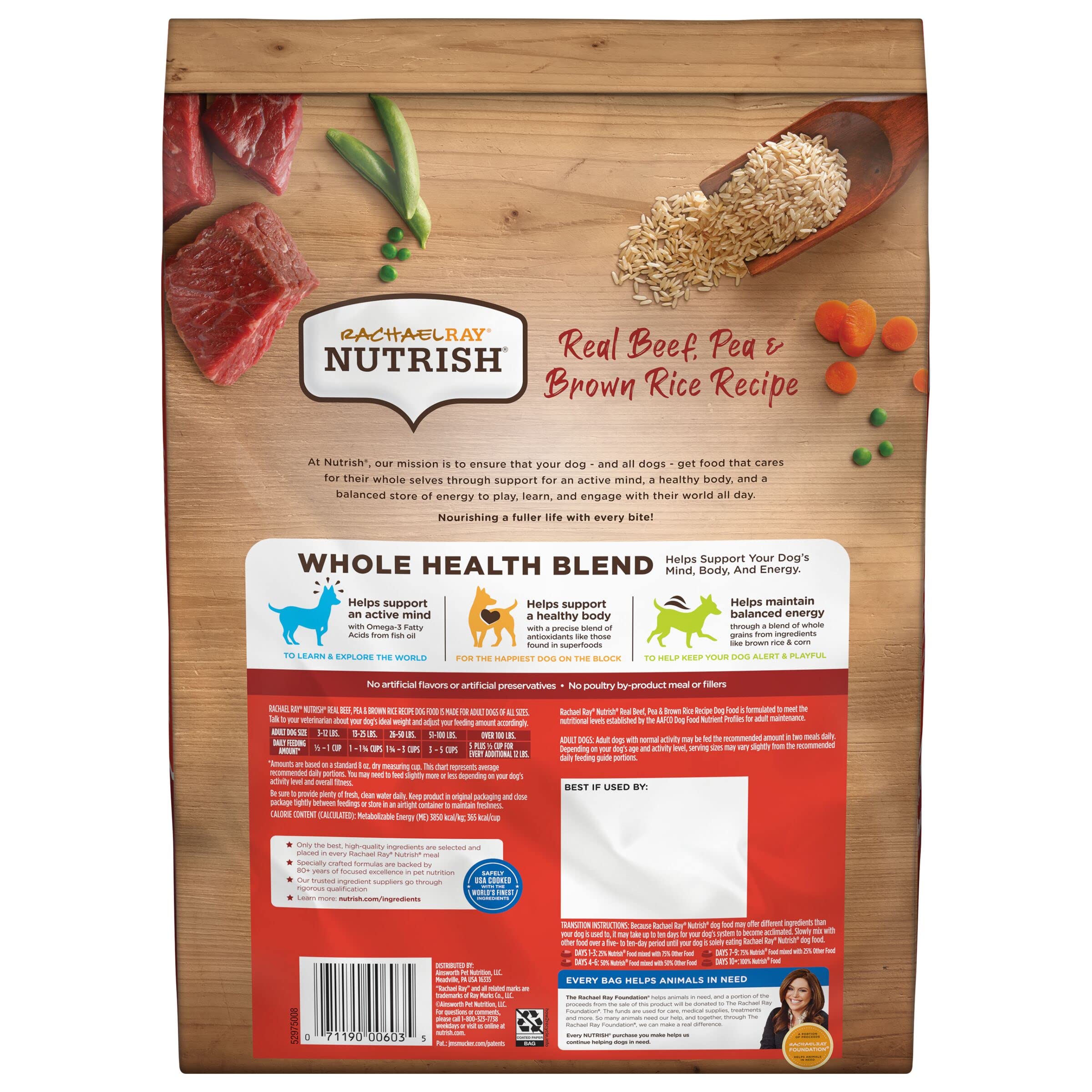 Rachael Ray Nutrish Chicken and Vegetables Recipe Premium Dry Dog Food - 6 Lbs  