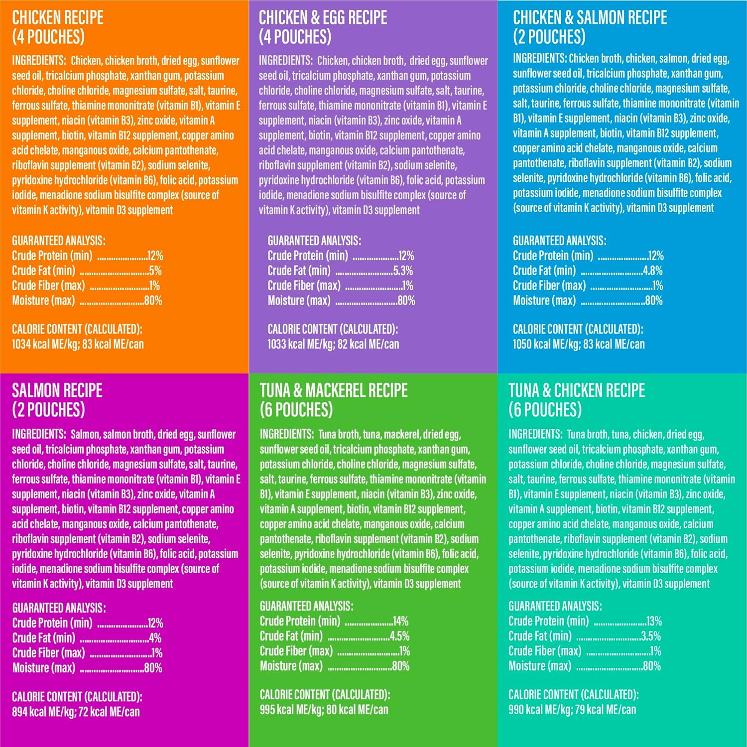 Tiki Cat Luau Velvet Mousse Chicken Egg Tuna Salmon Mackerel in Broth Wet Cat Food Pouch - Variety Pack - 2.8 Oz - Case of 6