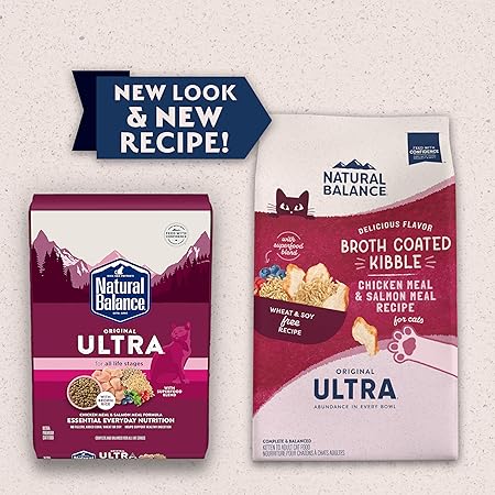 Natural Balance Original Ultra Grain-Free Chicken and Salmon Broth Coated Dry Cat Food - 6 Lbs