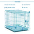 Midwest I-Crate Metal Folding Single Door Crate Carrier - Blue - 24" X 18" X 19" Inches  