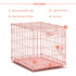 Midwest I-Crate Metal Folding Single Door Crate Carrier - Pink - 24" X 18" X 19" Inches  