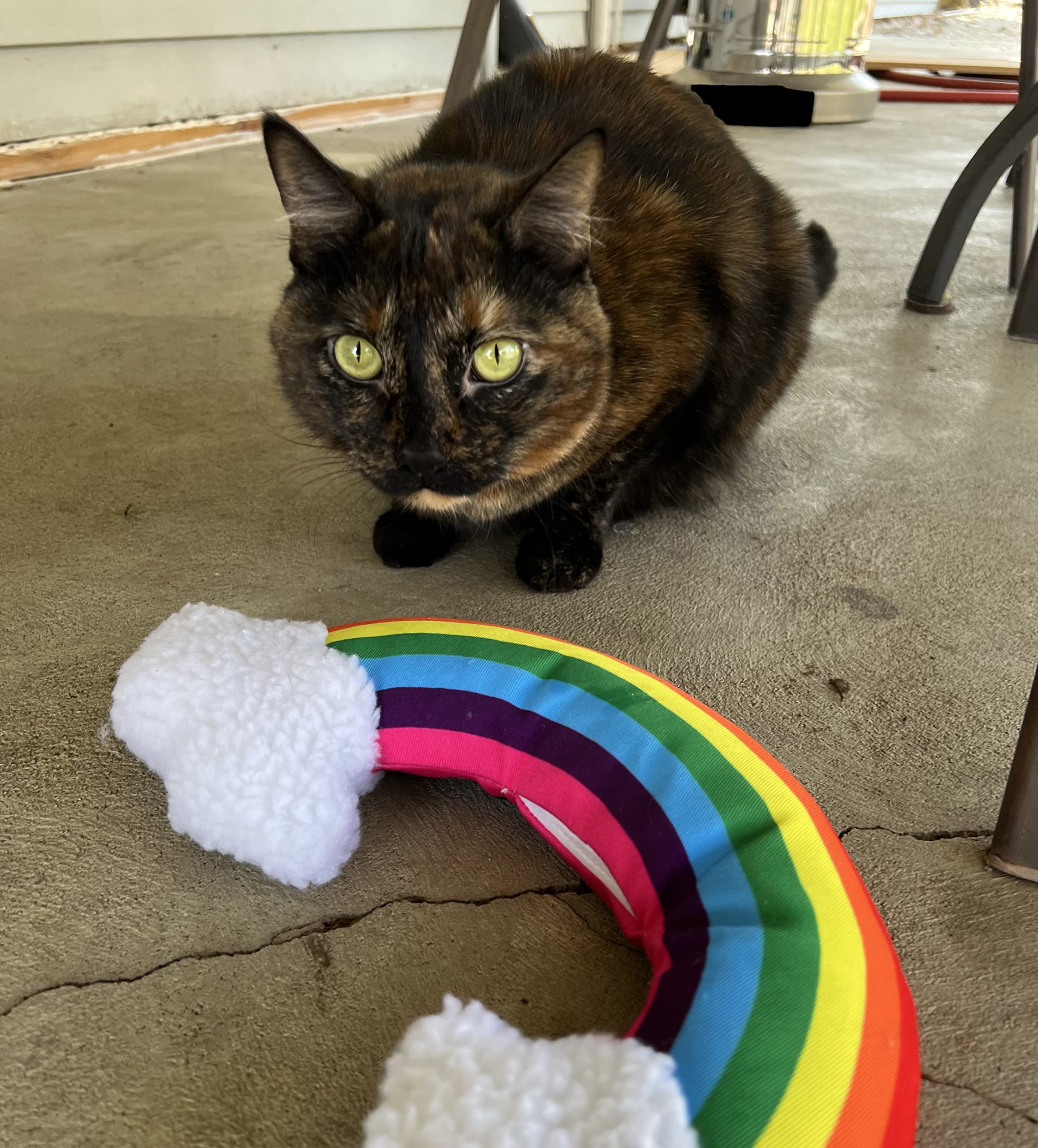 Meowijuana Rainbow Kicker Crinkle Catnip Cat Toy  