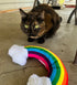 Meowijuana Rainbow Kicker Crinkle Catnip Cat Toy  