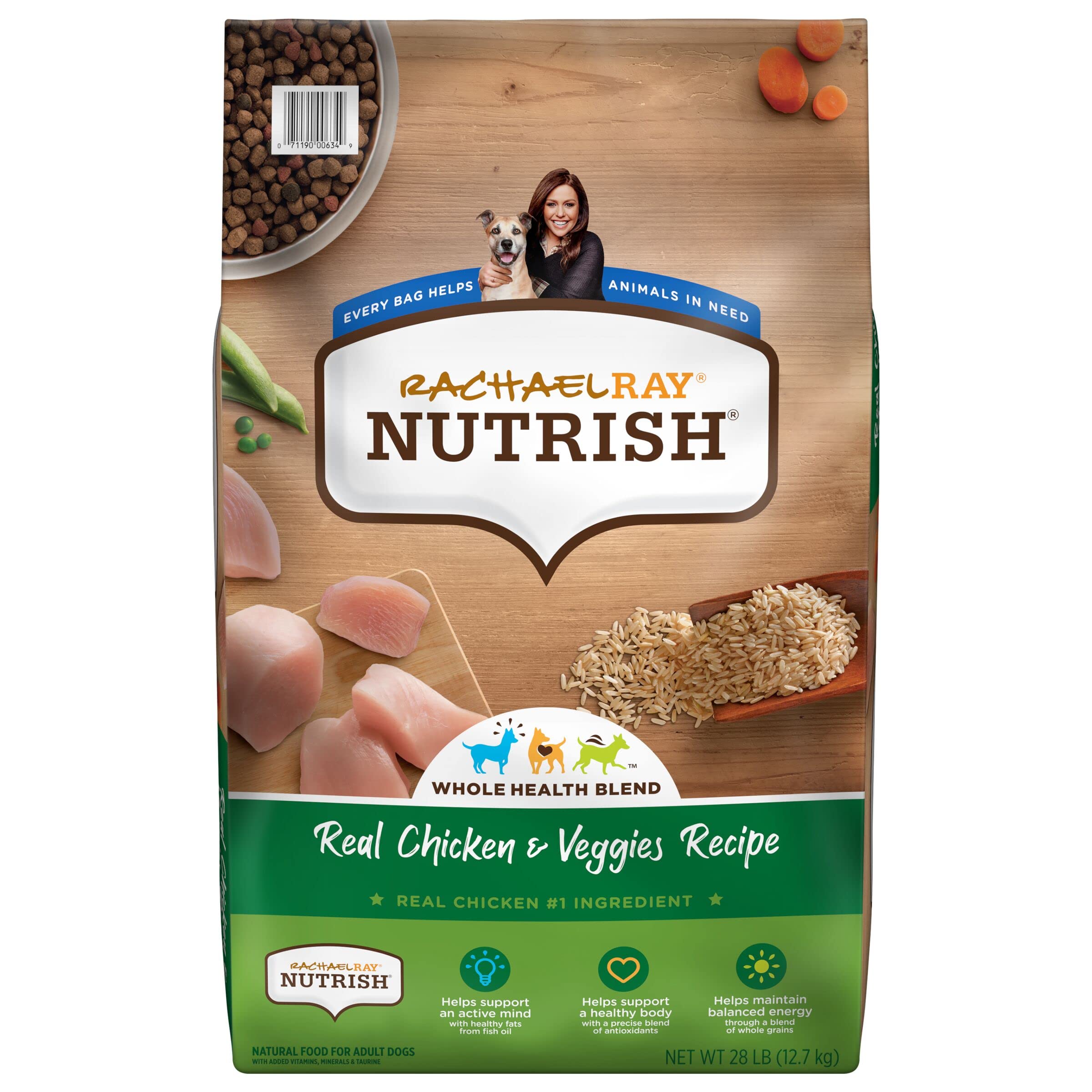 Rachael Ray Nutrish Chicken and Vegetables Recipe Premium Dry Dog Food - 6 Lbs  