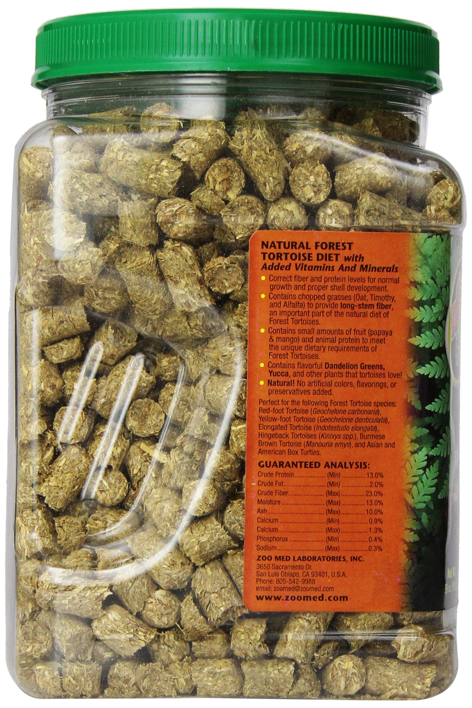 Zoo Med Laboratories Natural Forest Formula Tortoise Dry Food - 35 Oz  