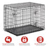 Midwest Lifestages Metal Folding Double Door Dog Crate with Divider - 36" X 24" X 27" Inches  