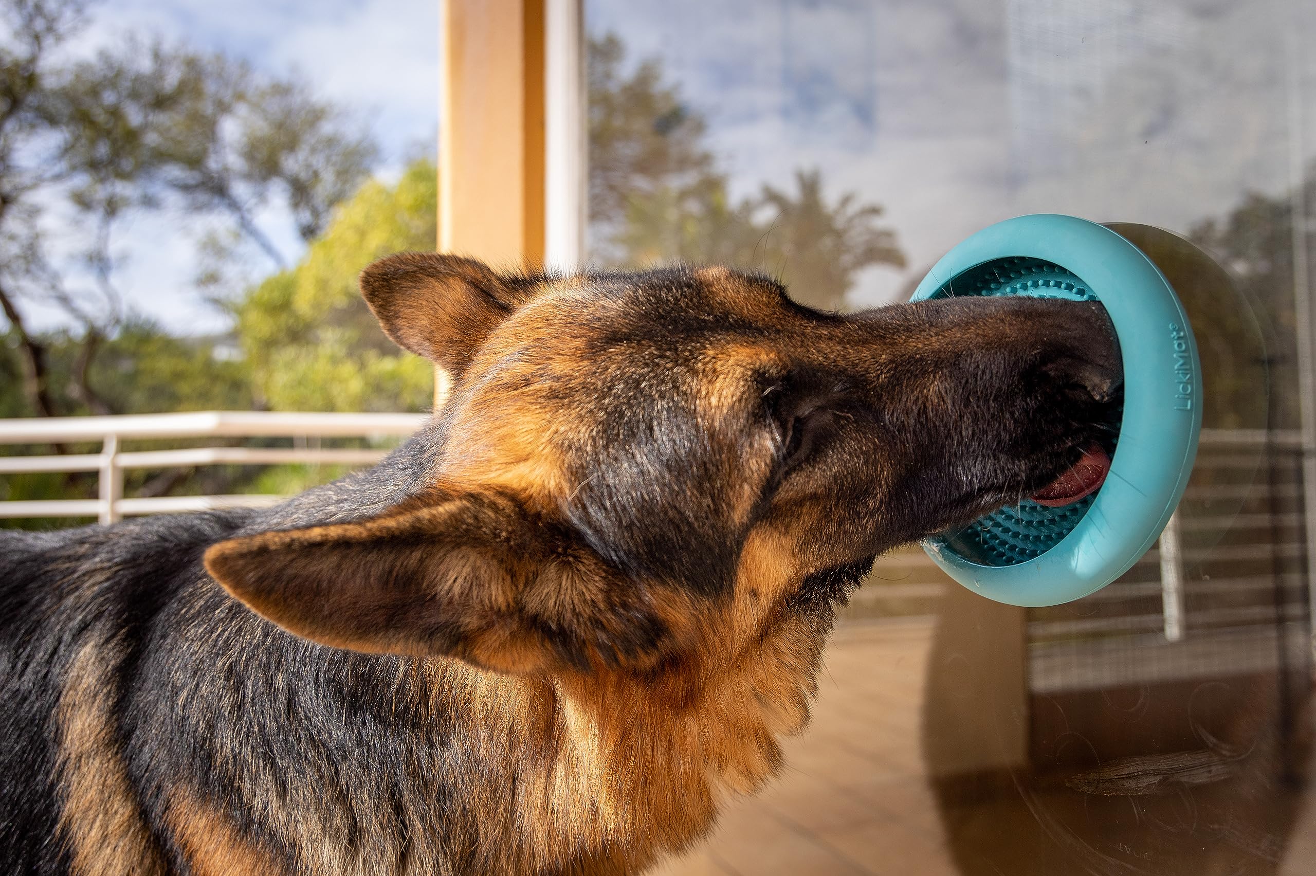 Innovative Pet Lickimat UFO Suction Grip Slow Feeding Rubber Cat and Dog Bowl - Pink  