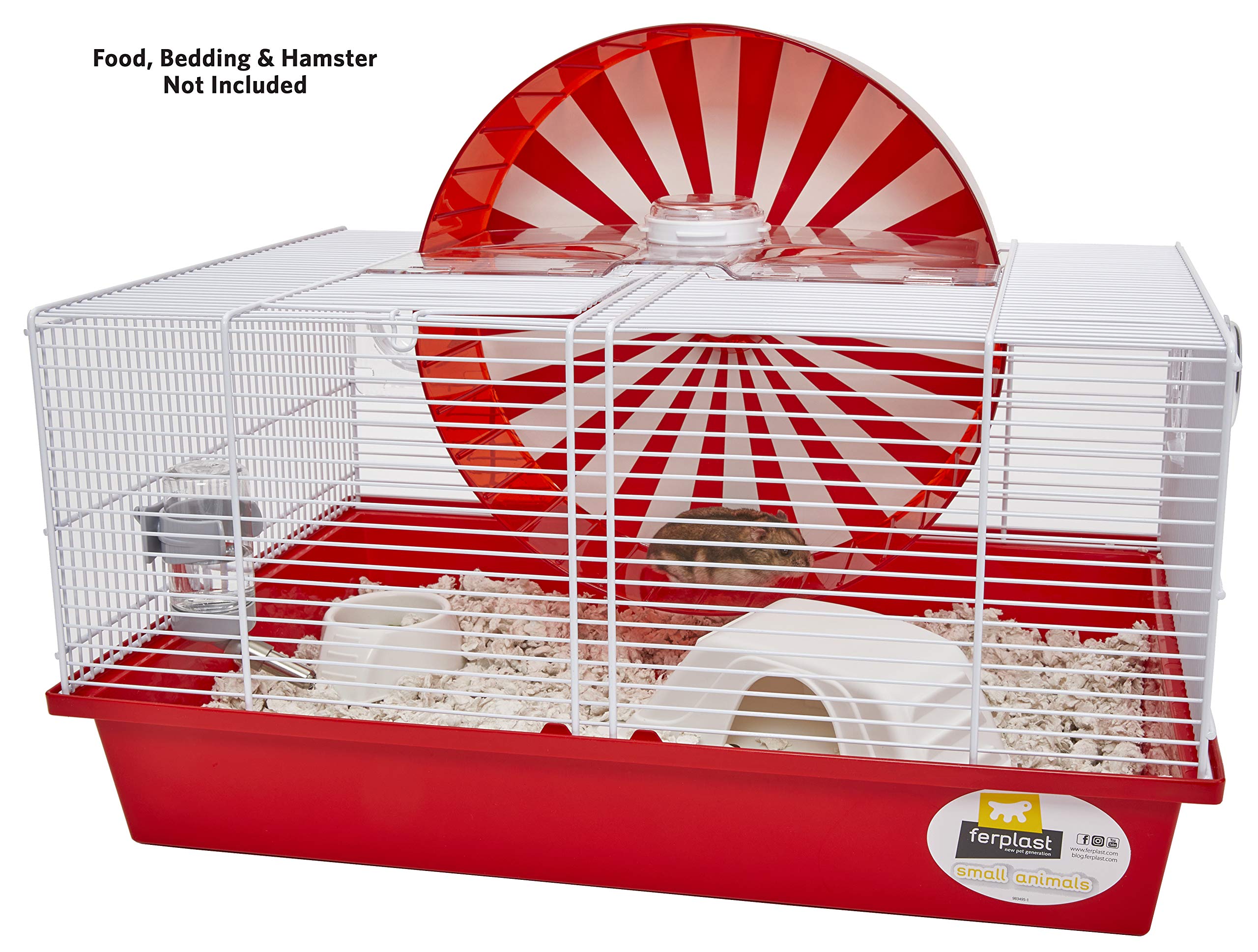 Ferplast Coney Island Hampster Cage includes Accessories - 20" X 13.8" X 9.8" Inches  