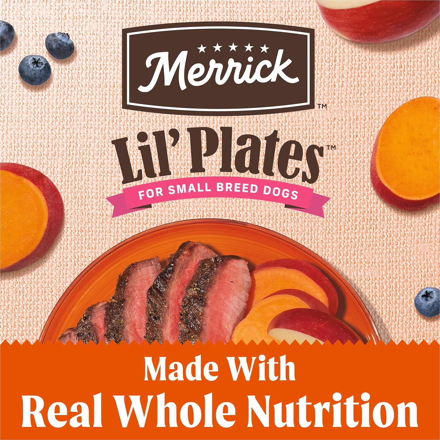 Merrick Lil' Plates Grain-Free Beef & Sweet Potato Puppy Small Breed Dry Dog Food - 20 lb Bag