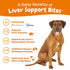 Zesty Paws Liver Support Bites Multifunctional Chicken Flavor Soft Chew Dog Supplements - 90 Count  