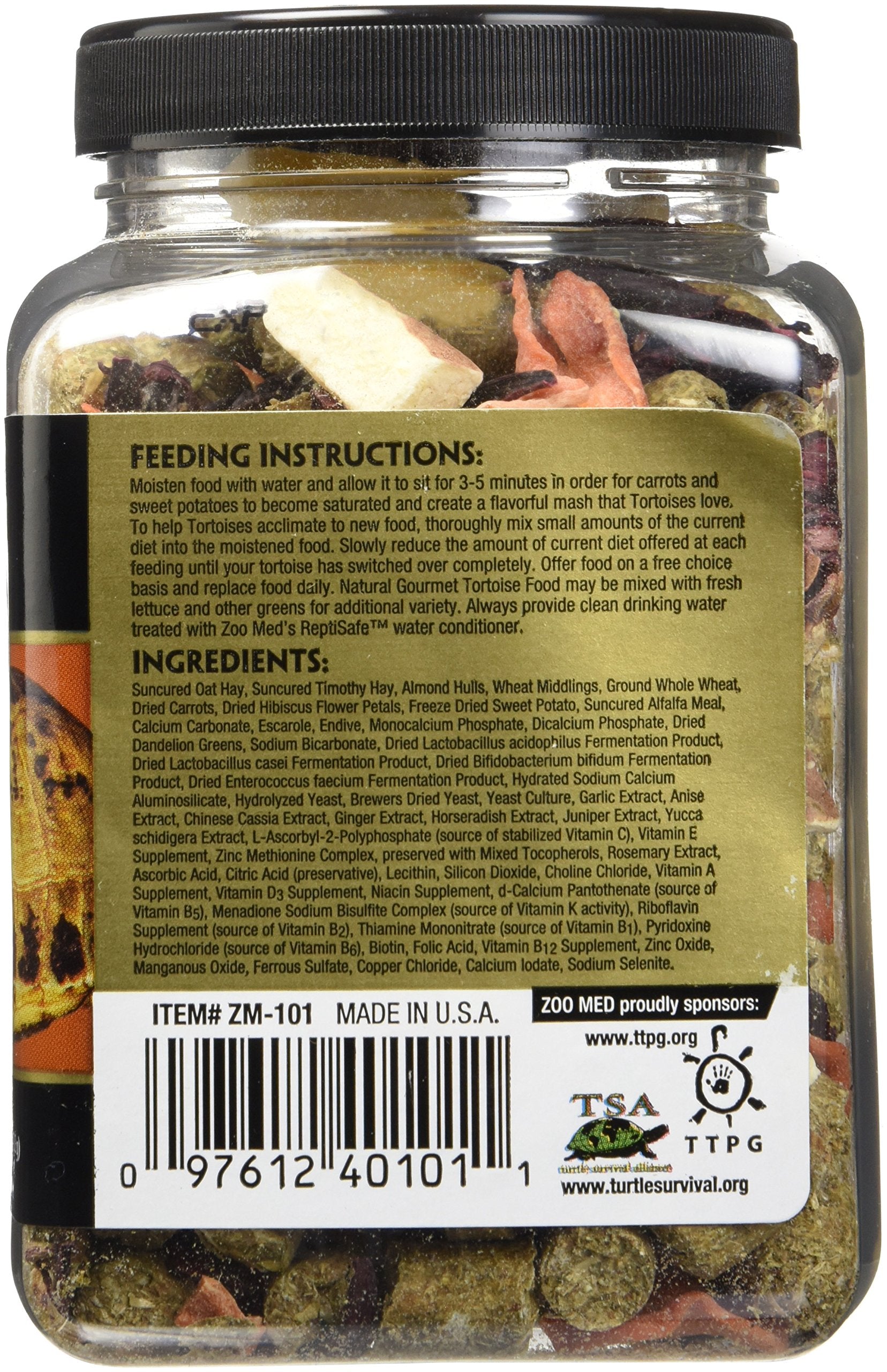 Zoo Med Laboratories Gourmet Tortoise Dry Food - 7.5 Oz  