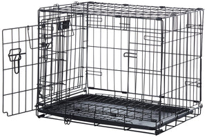 Midwest Contour Metal Folding Double Door Dog Crate - 24" X 18" X 19" Inches