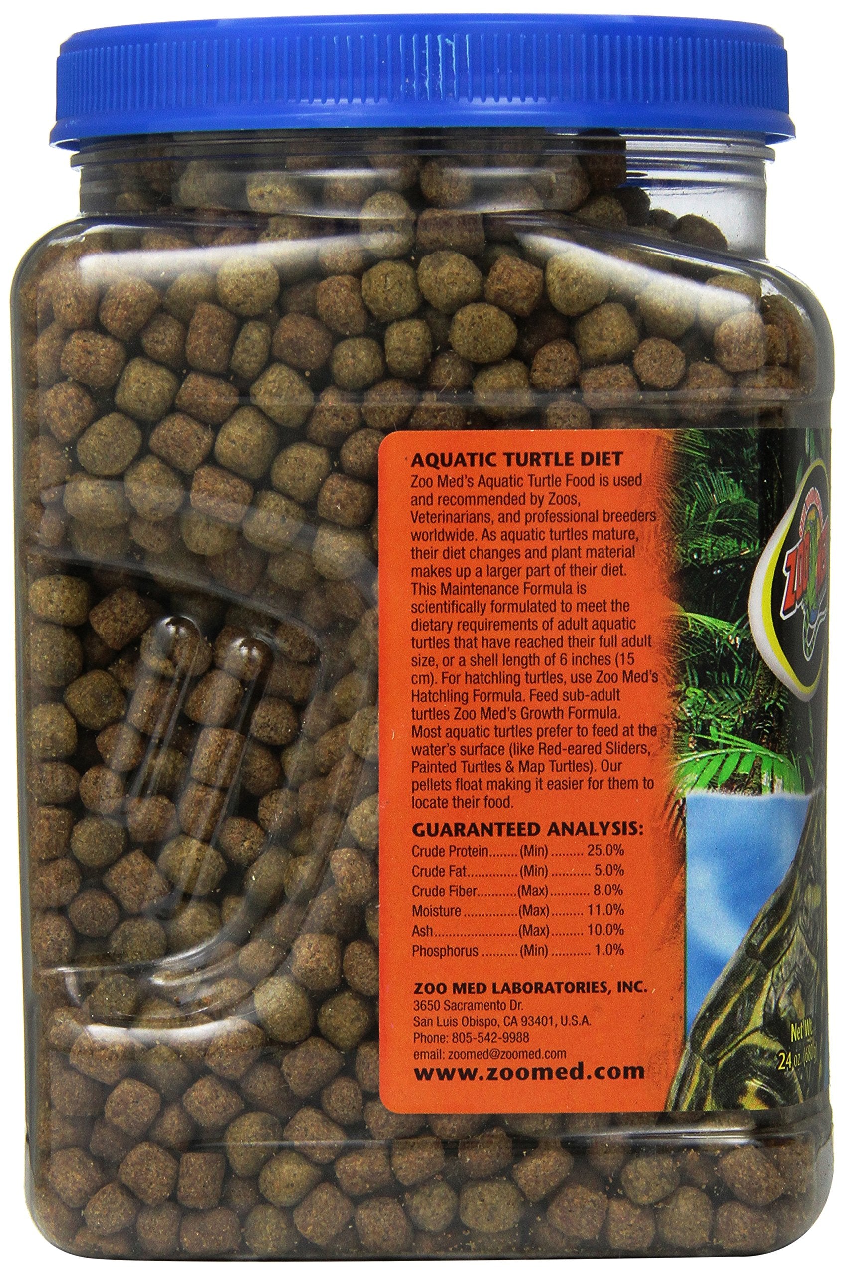 Zoo Med Laboratories Aquatic Freeze-Dried Turtle Reptile Food - 54 Oz  