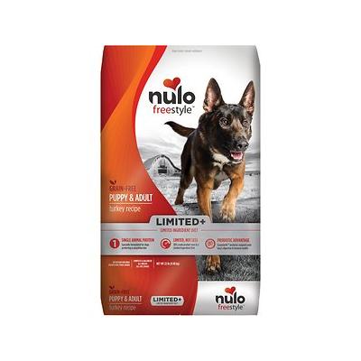 Nulo Freestyle Grain-Free Limited Ingredient Digestion and Immune Turkey Puppy and Adult Dry Dog Food 22 Pounds