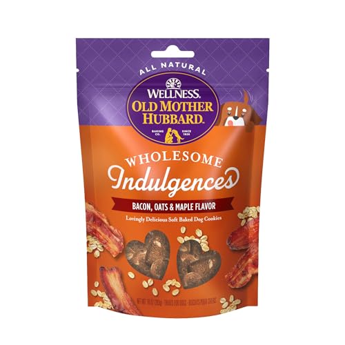 Old Mother Hubbard Wholesome Indulgences Bacon Oats and Maple Biscuit Dog Treats - 10 Oz - Case of 4