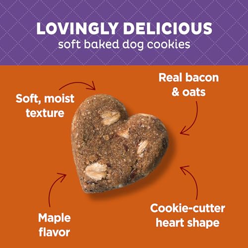 Old Mother Hubbard Wholesome Indulgences Bacon Oats and Maple Biscuit Dog Treats - 10 Oz - Case of 4