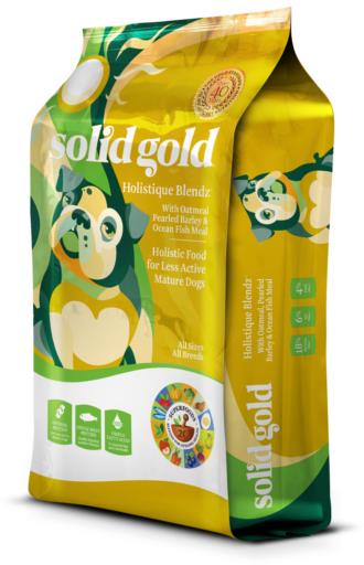 Solid Gold Holistique Blendz Whole Grain Oatmeal Barley and Oceanfish Adult Dry Dog Food - 4 Lbs  