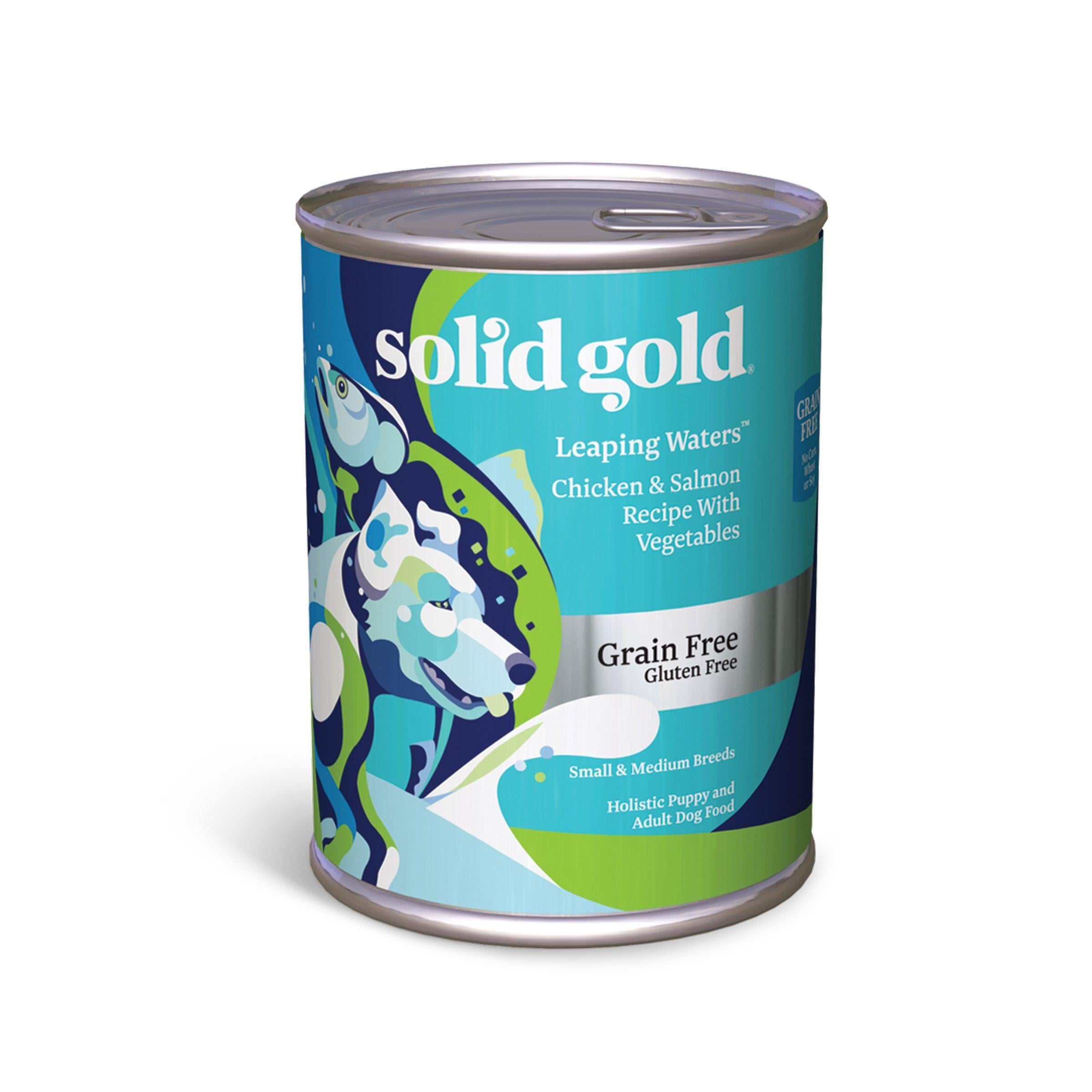 Solid Gold Leaping Waters Grain-Free Chicken Salmon and Vegetables Adult Canned Dog Food - 13.2 Oz - Case of 6  