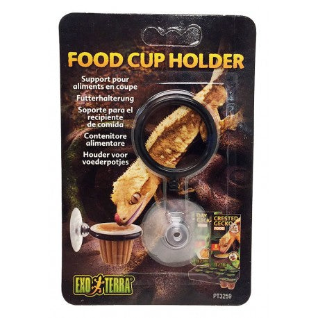 Exo Terra Reptile Food Cup Holder Accessory with Suction Cups Default Title