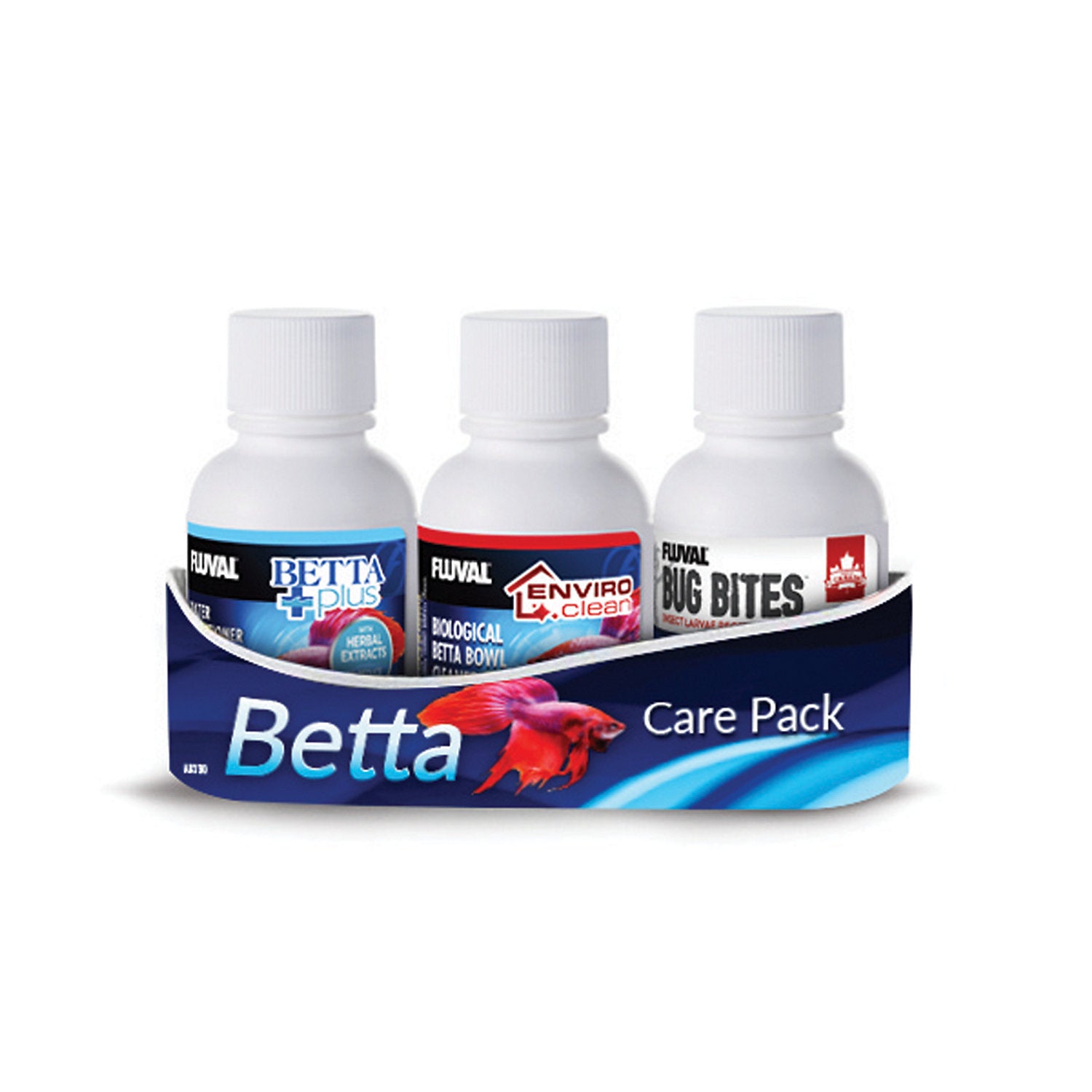 Fluval Betta Aquarium Water Treatment Care Pack for Fish - 3 Pack