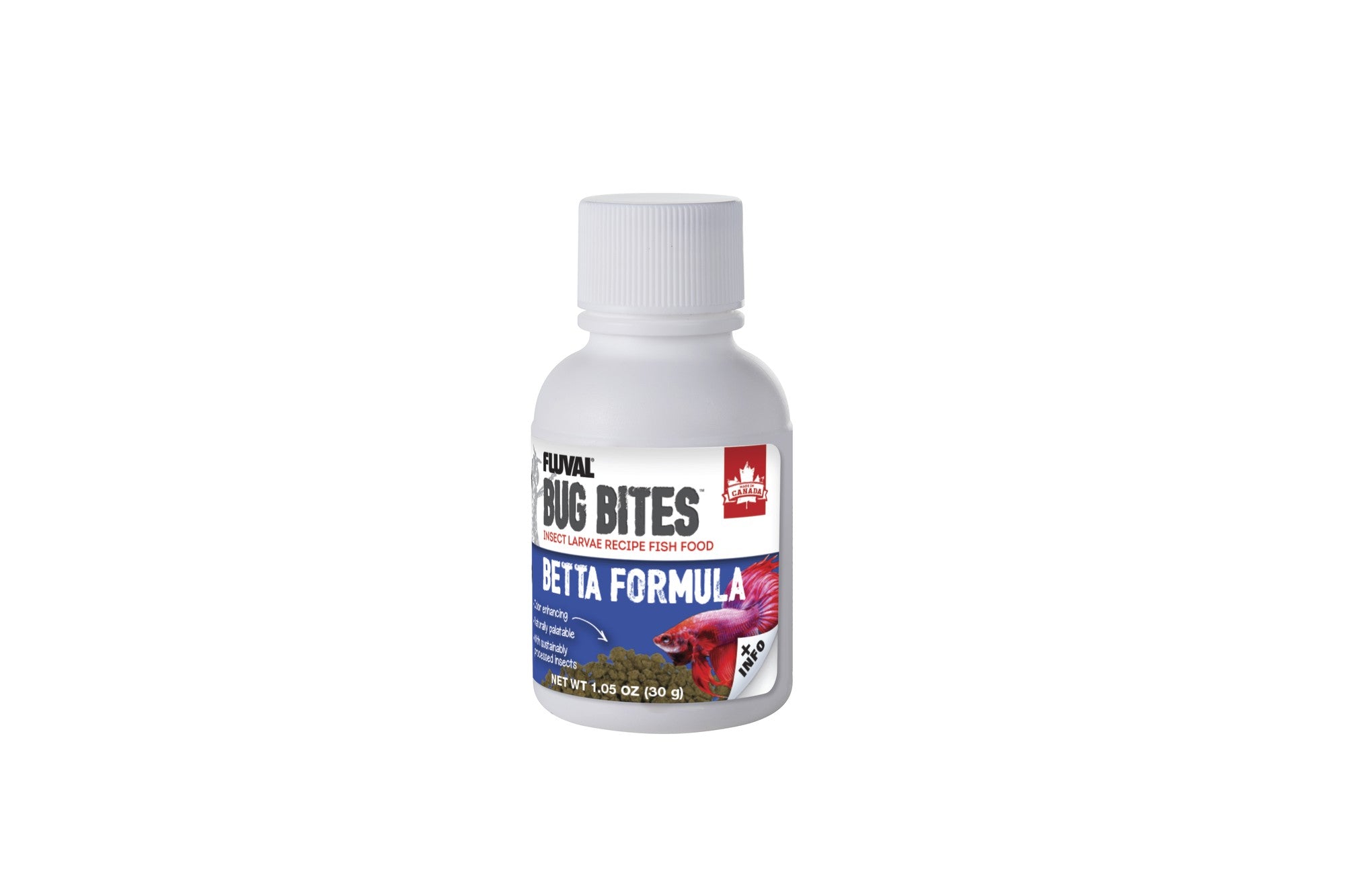 Fluval Bug Bites Betta Formula Micro Granules with Shrimp Tropical Fish Food - 1.06 Oz Default Title