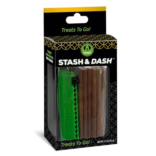 Stashios Stash & Dash Kit Chicken Flavored Sticks Chewy Dog Treats with Dispenser - 1.9 Oz