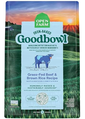 Open Farm Goodbowl Grass-Fed Beef and Brown Rice Oven-Baked Small-Batch Dry Dog Food - 22 Lbs Default Title