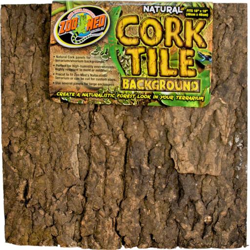 Zoo Med Laboratories Natural Cork Tile Terrarium Background - L:18