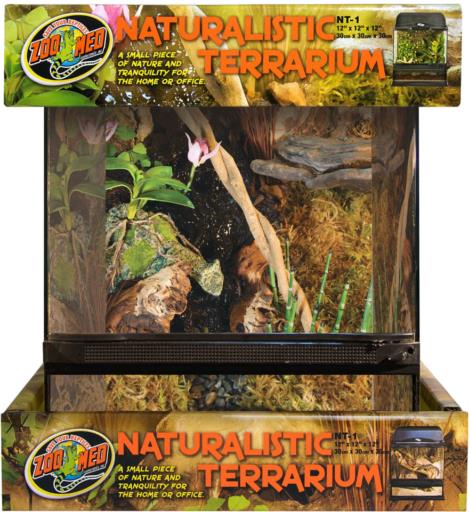 Zoo Med Laboratories Naturalistic Terrarium with Door and Screen Cover - Large - L:18