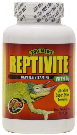 Zoo Med Laboratories ReptiVite Reptile Vitamins with Vitamin D3 - 8 Oz  