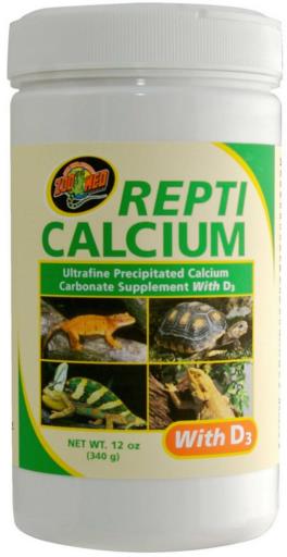 Zoo Med Laboratories Repti Calcium with Vitamin D3 Ultrafine Reptile Supplement - 12 Oz  