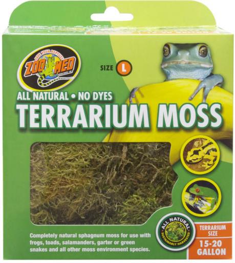 Zoo Med Laboratories Natural Terrarium Moss Reptile Substrate - 15-20 Gallons  