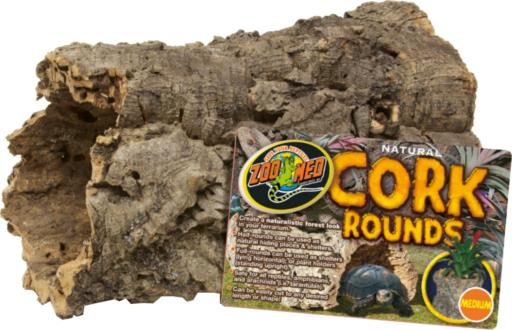 Zoo Med Laboratories Natural Round Tree Bark Cork Aquarium and Terrarium Decor - Medium  