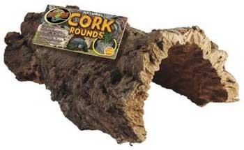 Zoo Med Laboratories Natural Round Tree Bark Cork Aquarium and Terrarium Decor - Extra Large  