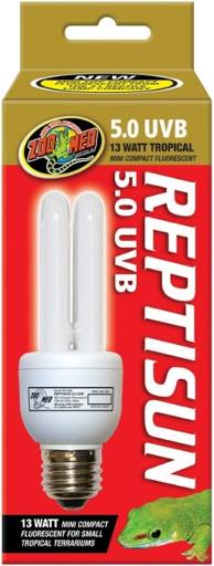 Zoo Med Laboratories Tropical ReptiSun 5.0 UVB Tropical Compact Reptile Fluorescent Lamp - 26 Watt  