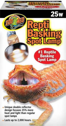 Zoo Med Laboratories Repti Basking Reptile Heating Spot Lamp - 25 Watt  