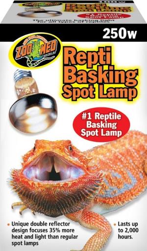 Zoo Med Laboratories Repti Basking Reptile Heating Spot Lamp - 250 Watt  