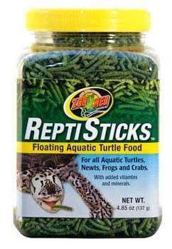 Zoo Med Laboratories ReptiSticks Floating Aquatic Turtle Dry Food - 4.85 Oz  