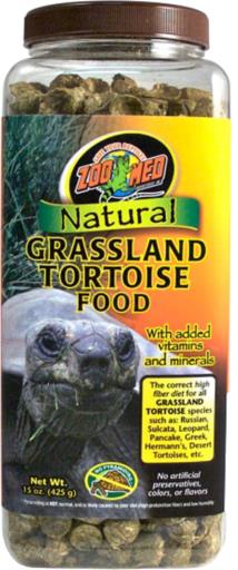 Zoo Med Laboratories Natural Grassland Formula Tortoise Dry Food - 15 Oz  