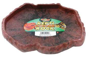 Zoo Med Laboratories Repti Rock Reptile Food Dish - Large  