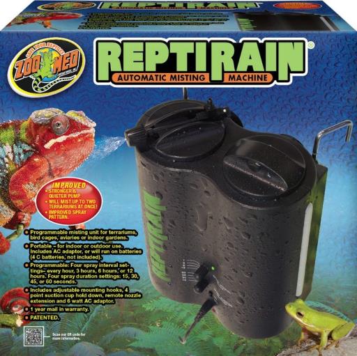 Zoo Med Laboratories ReptiRain Automatic Misting Machine for Terrarium Reptiles and Birds  