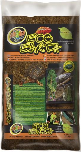 Zoo Med Laboratories Eco Earth Loose Coconut Fiber Reptile Substrate - 24 QT  