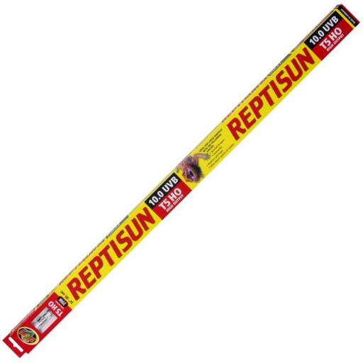 Zoo Med Laboratories ReptiSun 10.0 UVB High-Outlet T5 Reptile Fluorescent Replacement Bulb - 39 Watt - 34" Inches  