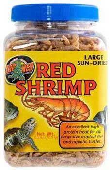 Zoo Med Laboratories Jumbo Red Shrimp Freeze-Dried Large Fish and Reptile Food - 5 Oz  