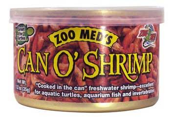 Zoo Med Laboratories Can O' Shrimp Freeze-Dried Fish and Turtle Reptile Food - 1.2 Oz  