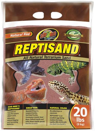 Zoo Med Laboratories ReptiSand for Terrarium or Reptiles - Natural Red - 20 Lbs  