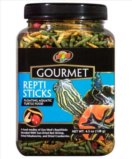 Zoo Med Laboratories Gourmet ReptiSticks Reptile and Turtle Food - 4.5 Oz  