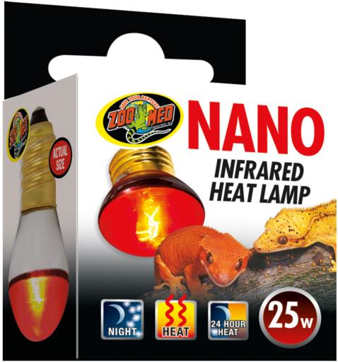 Zoo Med Laboratories Nano Infrared Reptile Heating Lamp Fixture - 25 Watt  